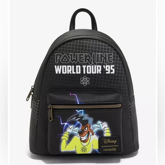 Loungefly Disney A Goofy Movie Powerline World Tour Mini Backpack NWT - Picture 1 of 6